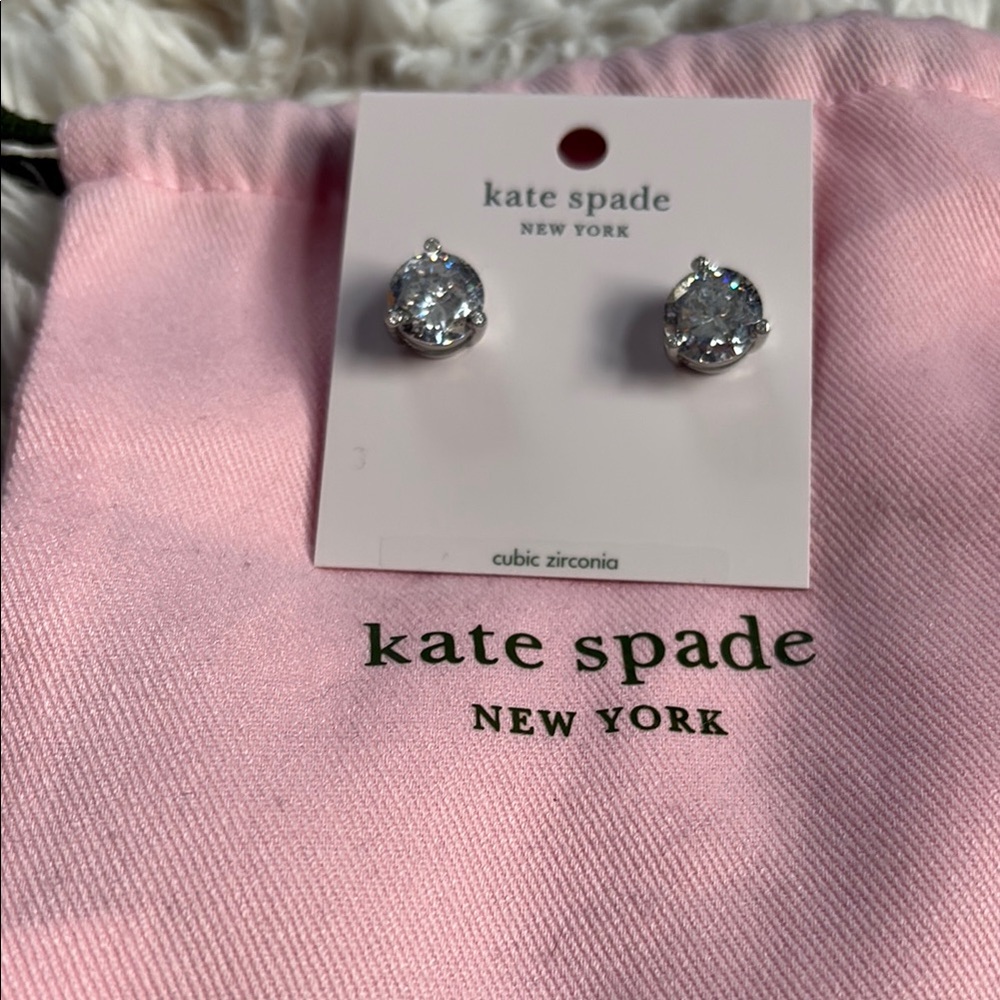 Kate Spade Silver Cubic Zirconia Earrings